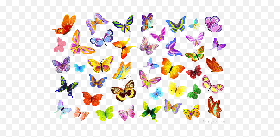 Butterflies Vector Png File 080 - Transparent Butterflies Vector Png,Are Png Files Vector