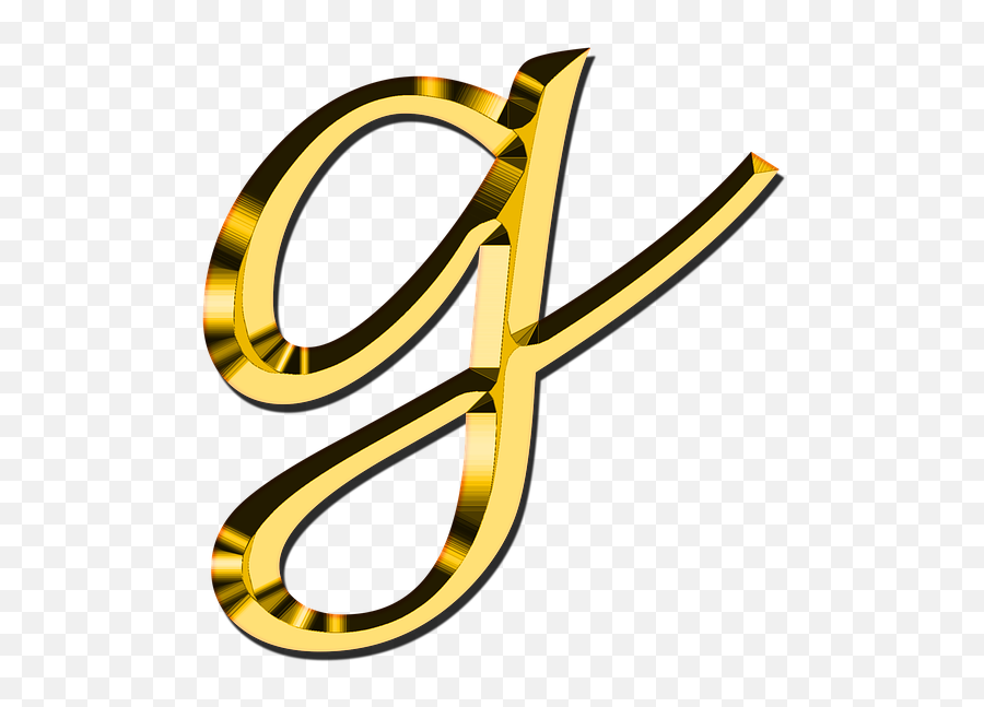Letters Abc G - Gold Letter A Png,G Png