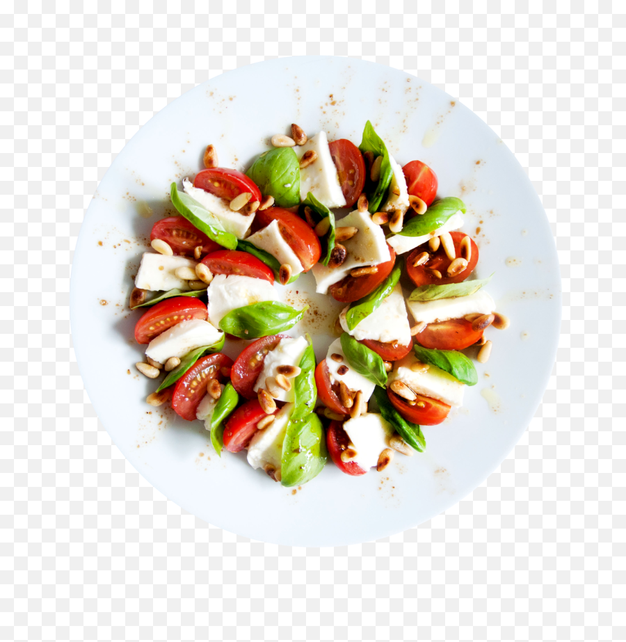 Download Hd Tomato Salad Png Image Transparent - Caprese Salad Png,Tomato Slice Png