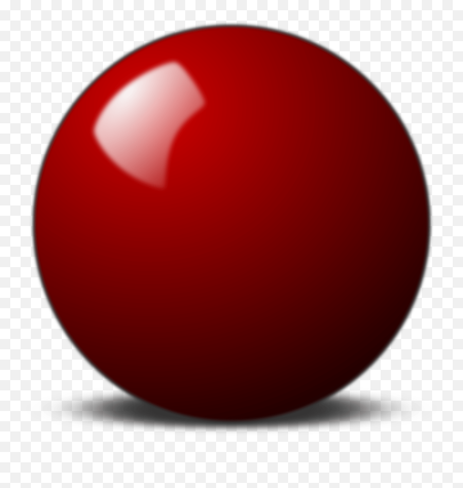Red Snooker Ball - Red Snooker Ball Png Clipart Full Size Red Billiard Ball Png,Beach Balls Png
