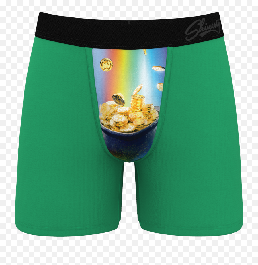 The End Of Rainbow Pot Gold Ball Hammock Boxer Briefs - Pot Of Gold In Real Life Png,Pot Of Gold Png