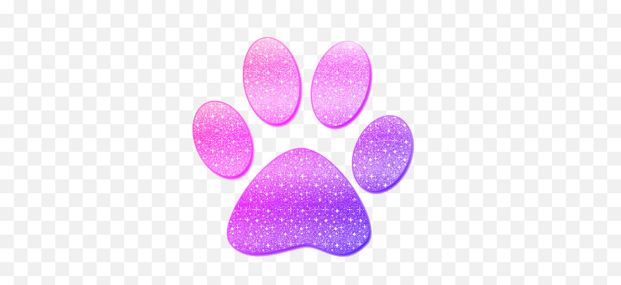 Download Hd Pink Paw Print Png - Dark Blue Paw Prints Glitter Paw Print Png,Paw Prints Png