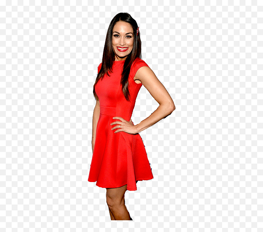 Nikki Bella Png Image Background - Brie Bella Red Dress,Brie Bella Png