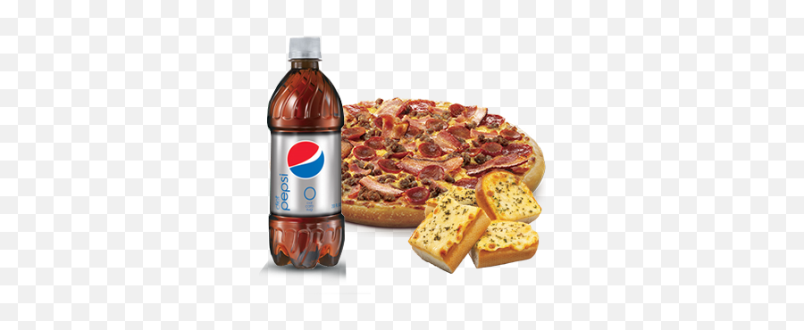 1 Pizza - Diet Pepsi 20 0z Png,Garlic Bread Png