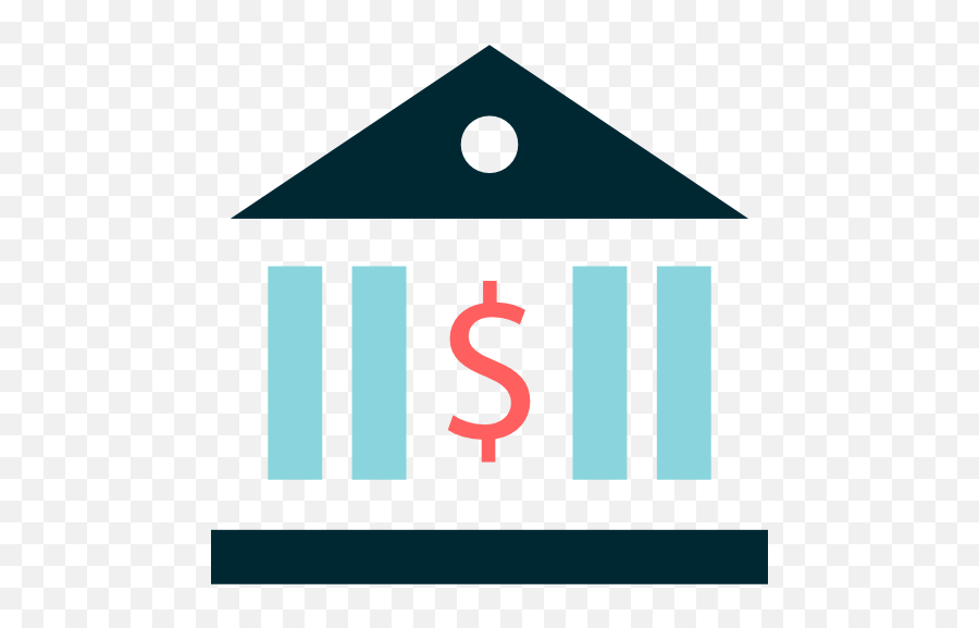 Business Finance Money Building Bank Savings Banking - Bank Flat Icon Png,Bank Png