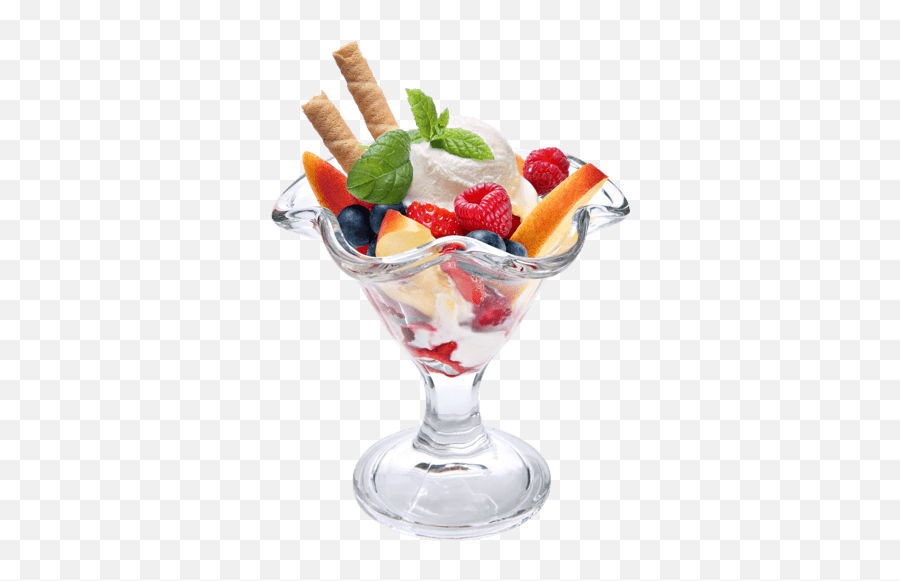 Ice Cream Berries Transparent Png - Stickpng Fruit Salad With Ice Cream Png,Fruit Salad Png