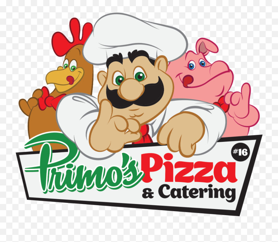 Pizza Logo - Primos Pizza Allen Park Png,Cartoon Pizza Logo