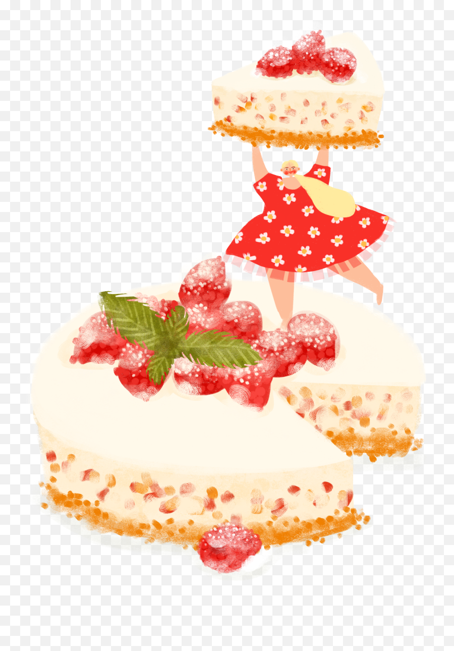Food Illustration Dessert Pastries Png - Cheesecake,Pastries Png