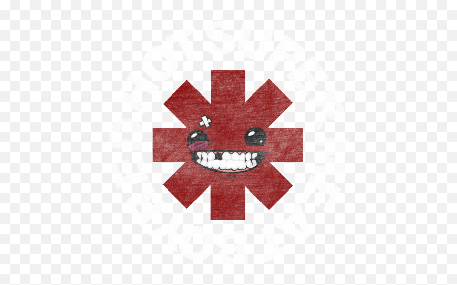 Tricouri Si Bluze Cu Red Hot Super Meat Boy - Red Hot Chili Peppers Band Background Png,Super Meat Boy Logo