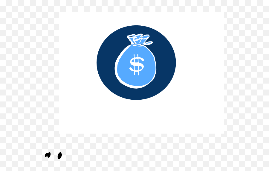 Blue Money Bag Clip Art - Vector Clip Art Money Bag Png,Money Bag Logo