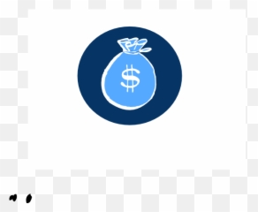 Blue Money Bag Clip Art - vector clip art png