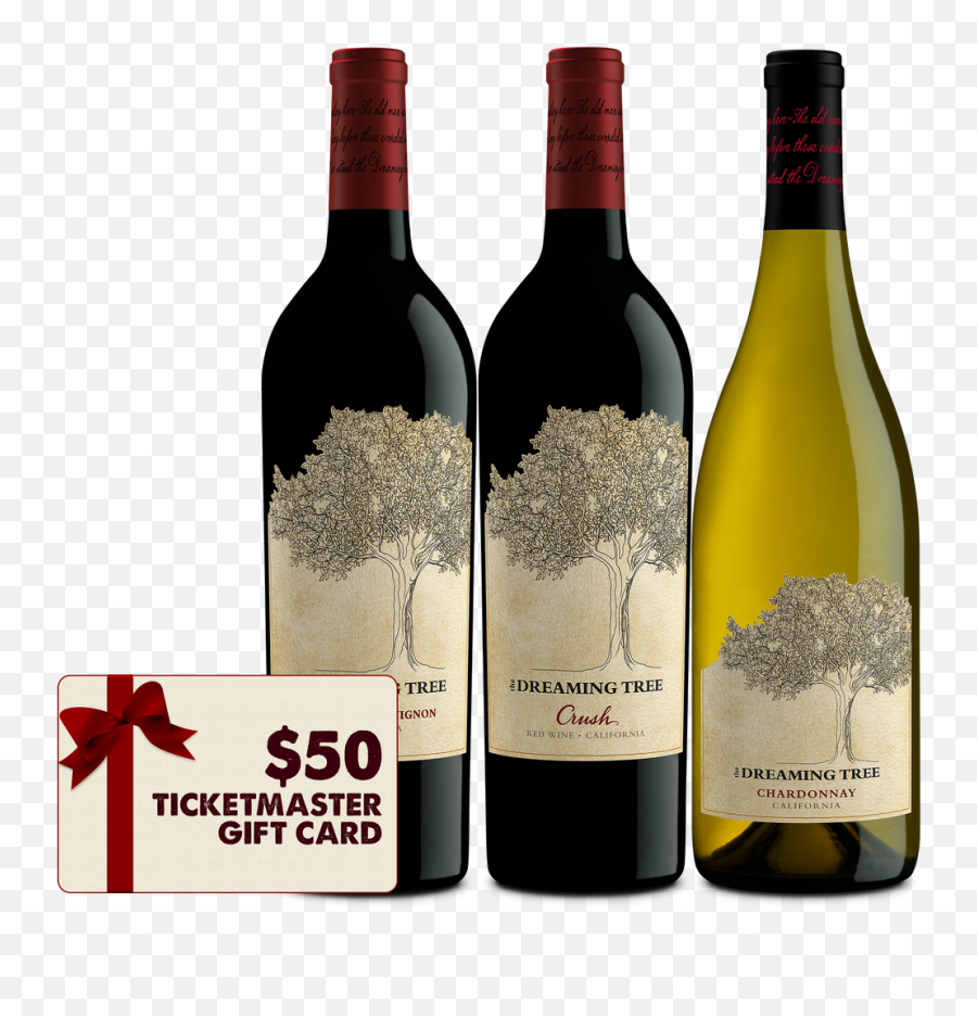 The Dreaming Tree 3 Pack 50 Ticketmaster Gift Card - Dreaming Tree Red Wine Png,Ticketmaster Logo Png