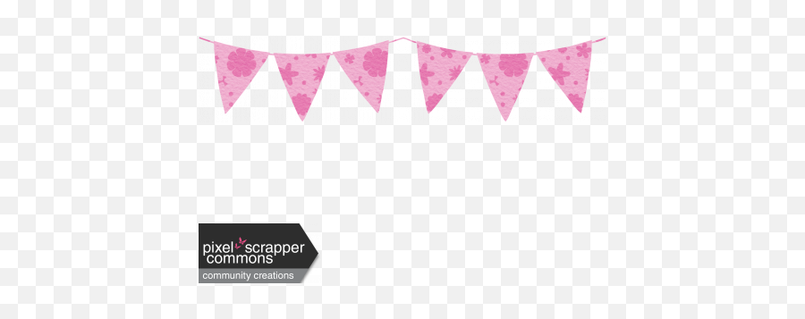 Banner Flag Graphic - Party Supply Png,Pink Banner Png