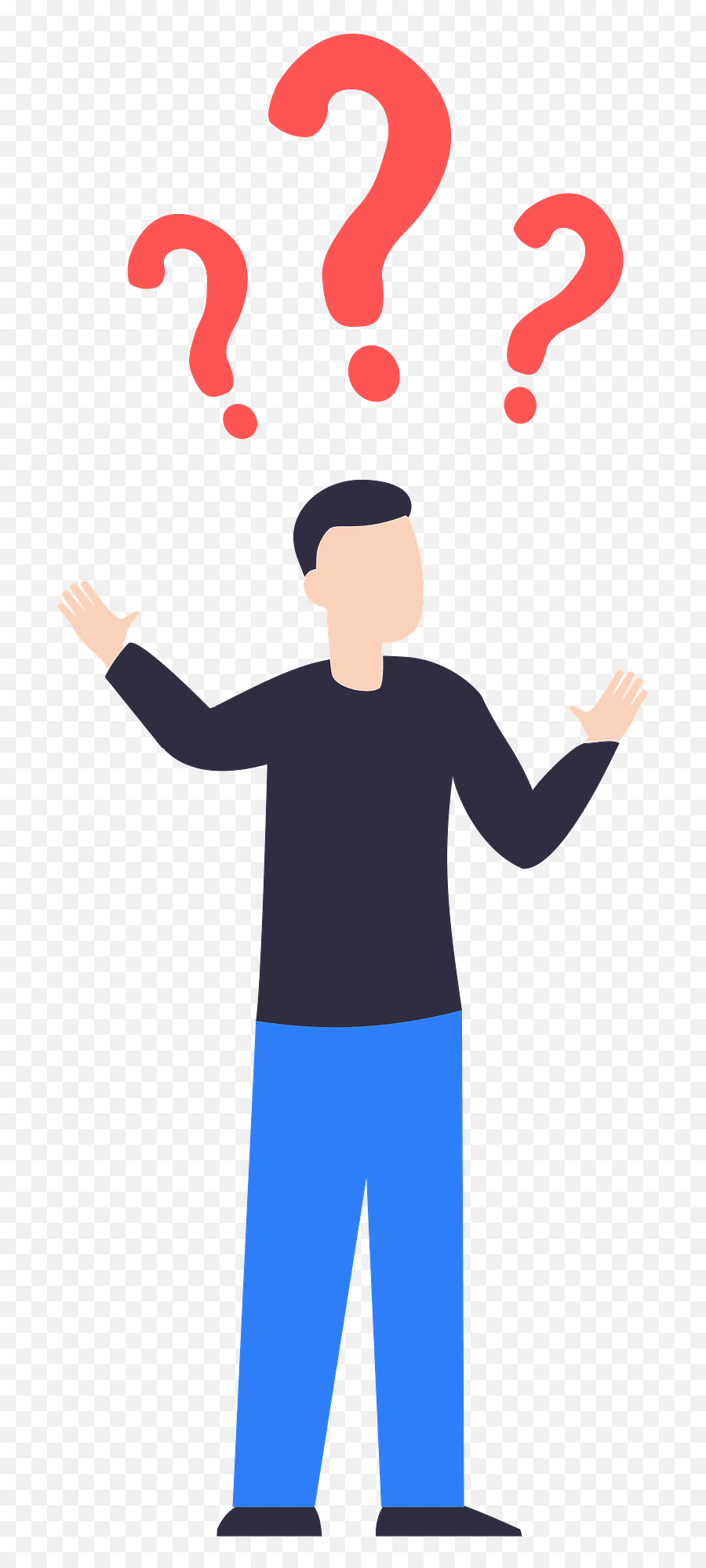 Confused Man Clipart - Dot Png,Confused Transparent