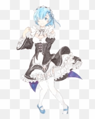 Download Rem Re Zero Color - Fictional Character Png,Rem Re Zero Png