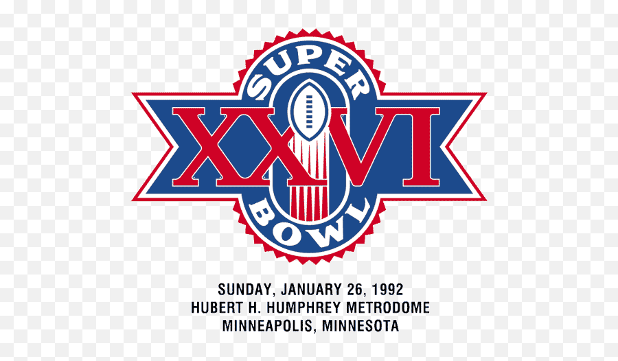 Super Bowl Primary Logo - Logo Xxvi Super Bowl Png,Super Junior Logos