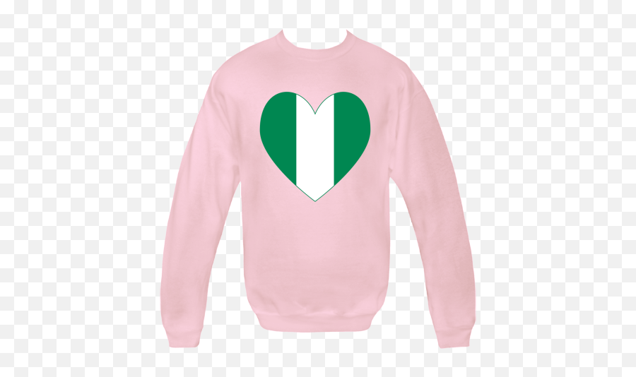Heart Shaped Flag Of Nigeria With A Green Border The - Long Sleeve Png,Nigerian Flag Png