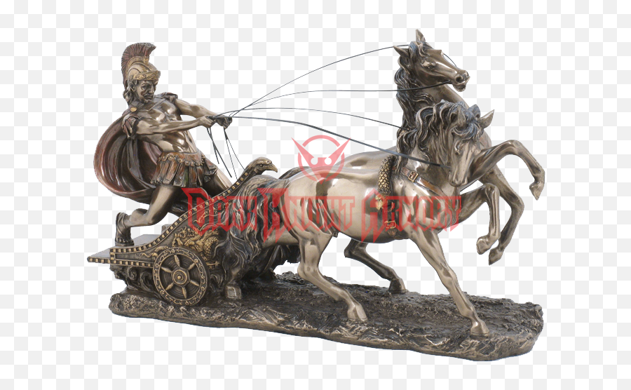 Download Bronze Roman Chariot Statue Png Image With No - Roman Chariot Racing,Roman Statue Png