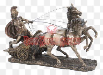 Download Bronze Roman Chariot Statue Png Image With No - Racing