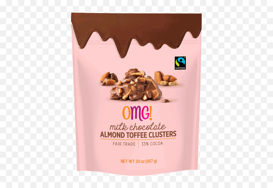 Omg Milk Chocolate Almond Toffee Clusters 20 Oz - Chocolate Graham Clusters Costco Png,Omg Transparent