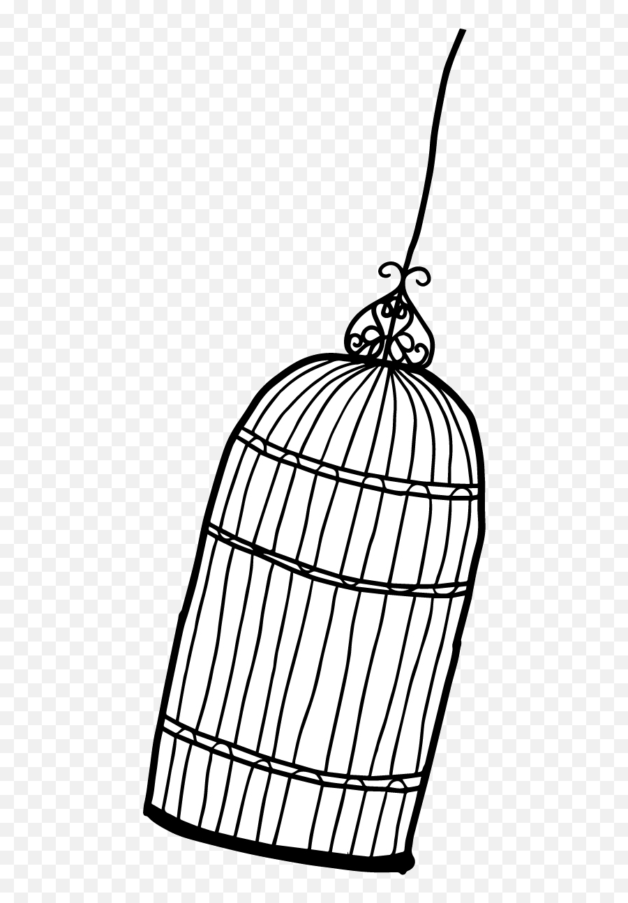 Open Birdcage Drawing Free Download Be 1203427 - Png Vertical,Birdcage Png