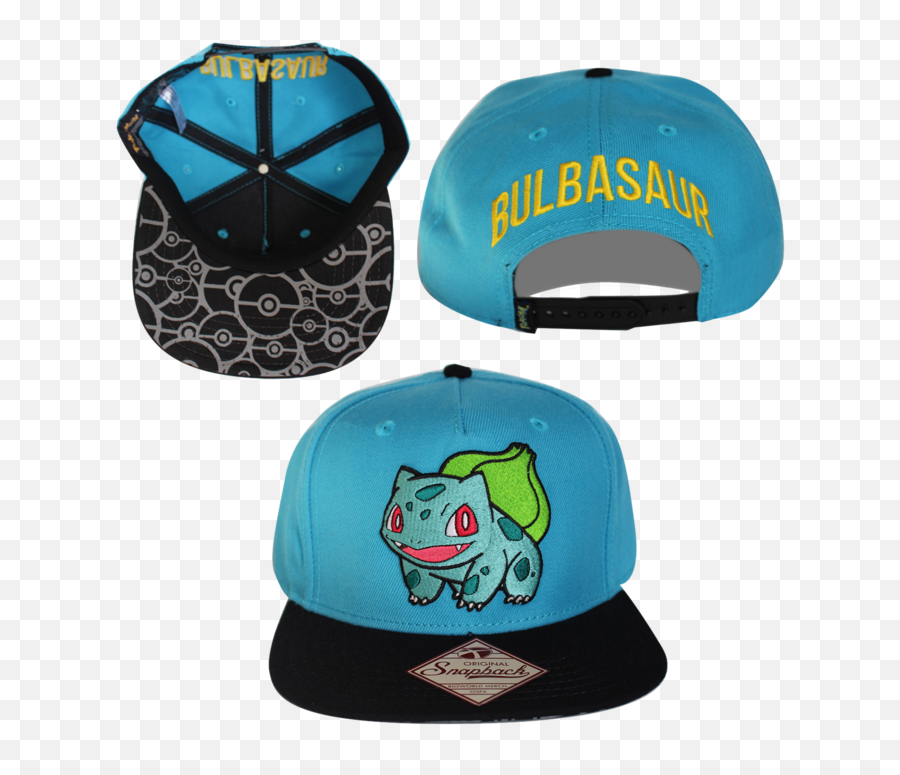 Bulbasaur Snapback Hat - For Baseball Png,Pokemon Hat Png