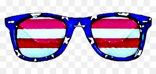 Sunglasses Clipart American Flag - Usa Sunglasses Png,American Flag Clipart Transparent