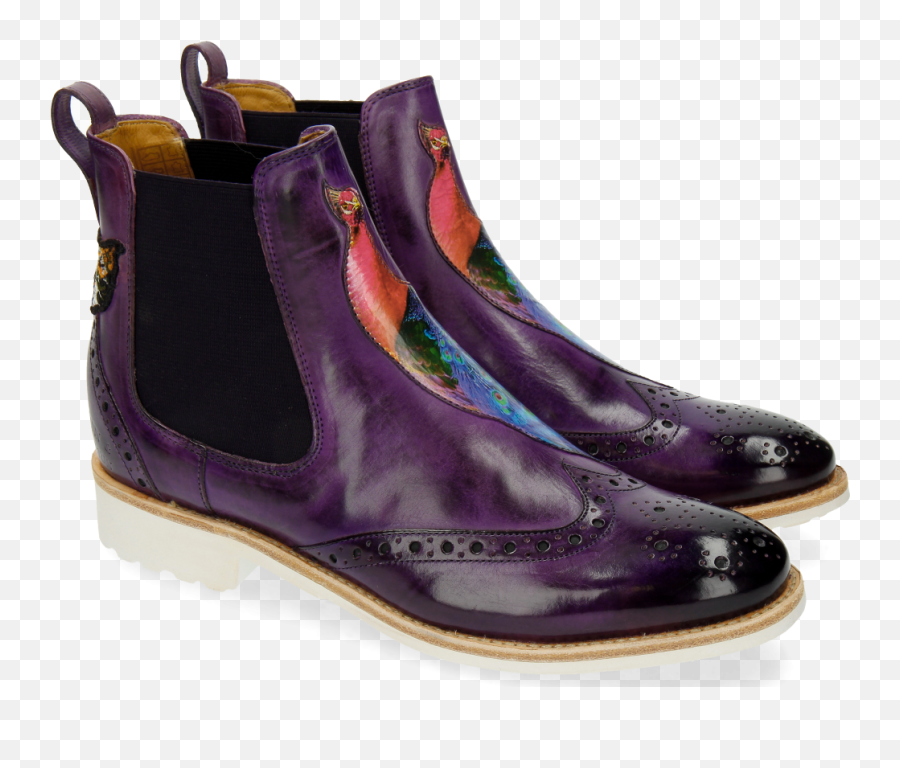 Download Ankle Boots Amelie 44 Purple - Round Toe Png,Purple Flame Png