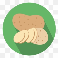 Potato Circle Icon - Transparent Background png