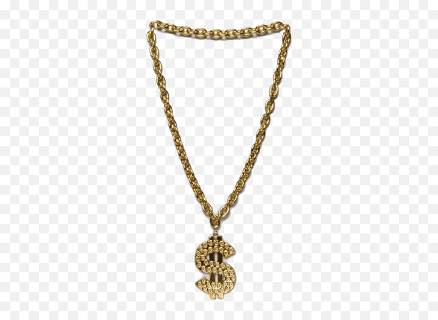 Thug Life Gold Chain Dollar Transparent - Transparent Bling Bling Png,Chain Png