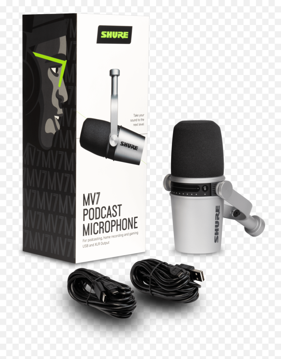 Mv7 - Kbndl Png,Podcast Microphone Icon