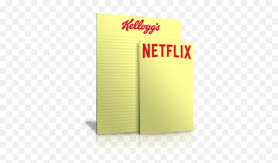 Yellow Colored Notepads - Frosted Mini Wheats Png,Pastel Netflix Icon