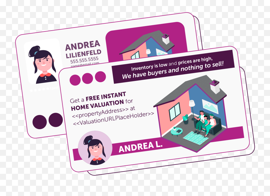 Real Estate Postcard Templates For Agents By Png Icon