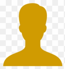 Male Symbol Yellow User Icon - Hair Design png