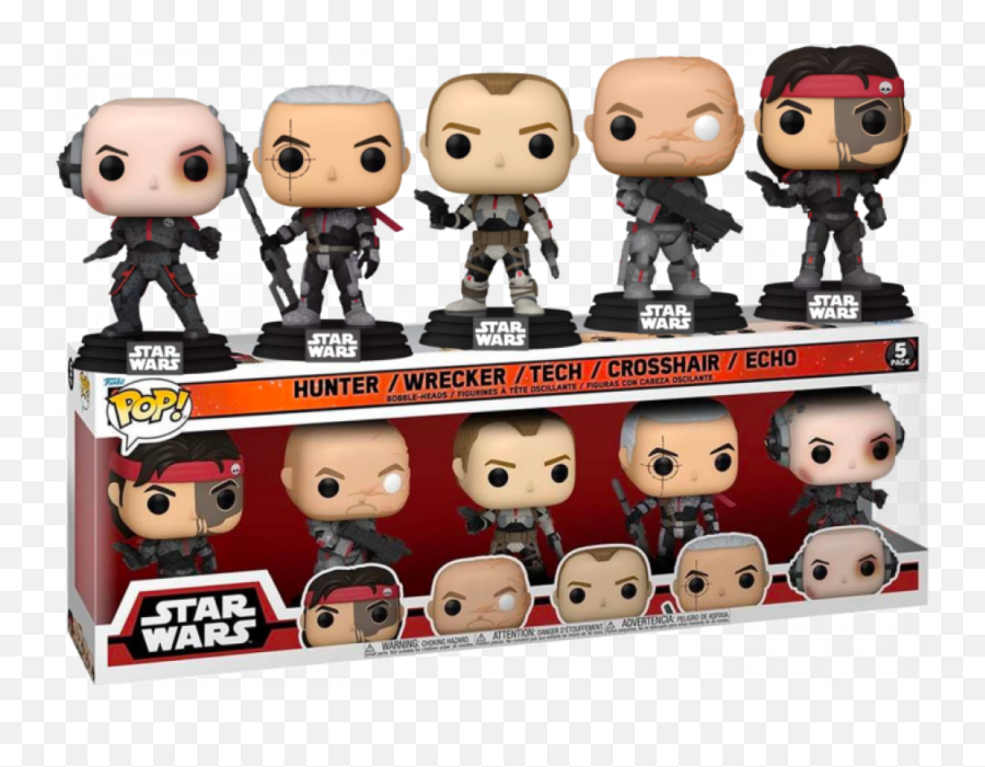 Funko Pop Star Wars The Bad Batch 5 Pack Exc - Star Wars Bad Batch Funko Pop Png,Pop Icon Clothing