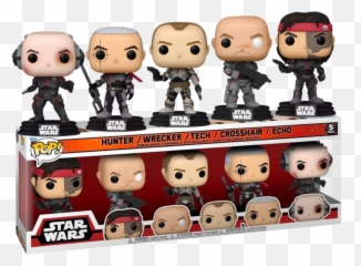 Funko Pop Star Wars The Bad Batch 5 Pack Exc - Star Wars Bad Batch png