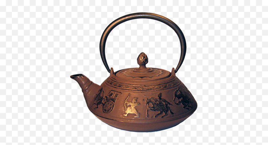 Large Warriors Cast Iron Teapot Matte Rust Antique Finish - Serveware Png,Iron Warriors Icon