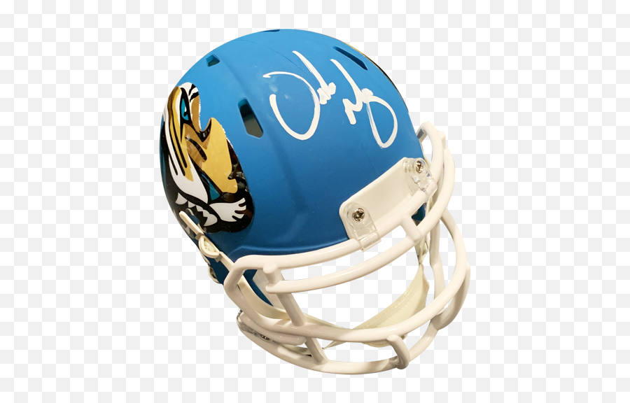 Urban Meyer Autographed Jacksonville Jaguars Amp Alternate Mini Helmet U2013 Beckett Png Riddell Speed Icon