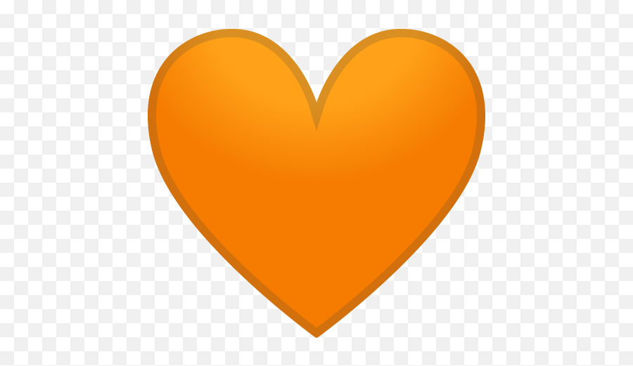 Orange Heart Icon Noto Emoji People Family U0026 Love Iconset - Clip Art Brown Heart Png,Instagram Icon Transparent Heart
