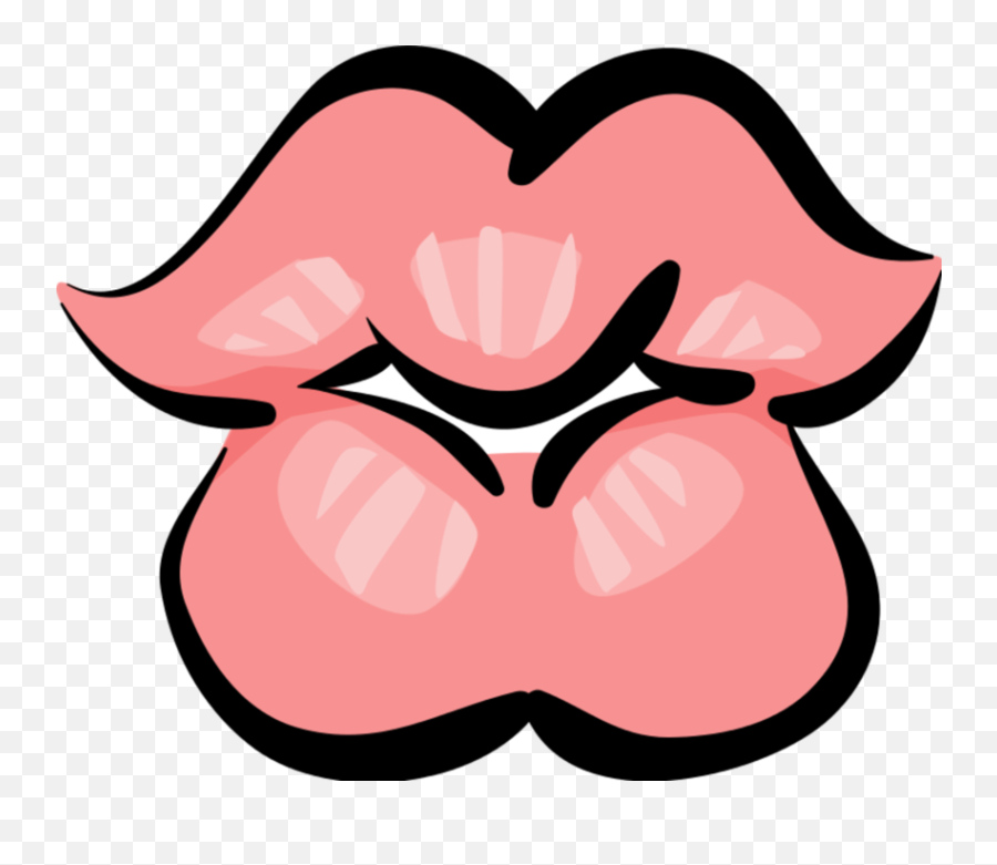 Lips Ready To Kiss - Vector Image Girly Png,Kiss Lips Icon