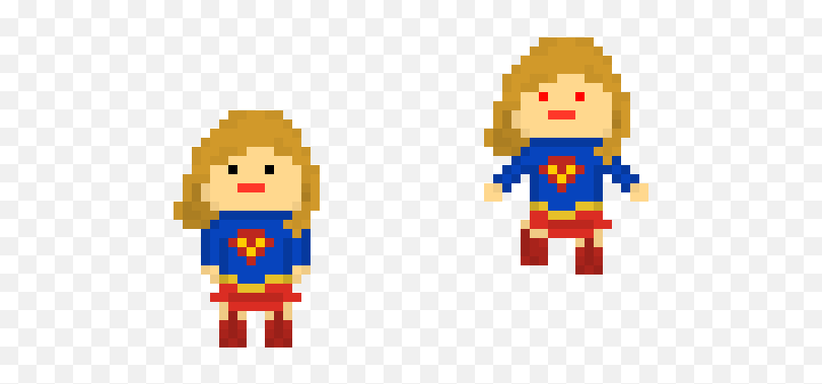 Supergirl - Supergirl Png Download Original Size Png Pixel Art Supergirl Facile,Supergirl Png