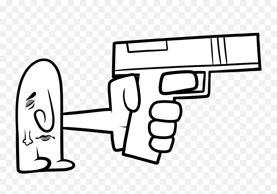 Glock Time - Gun Barrel Clipart Full Size Clipart Cartoon Gun Drawing Easy Png,Glock Transparent Background