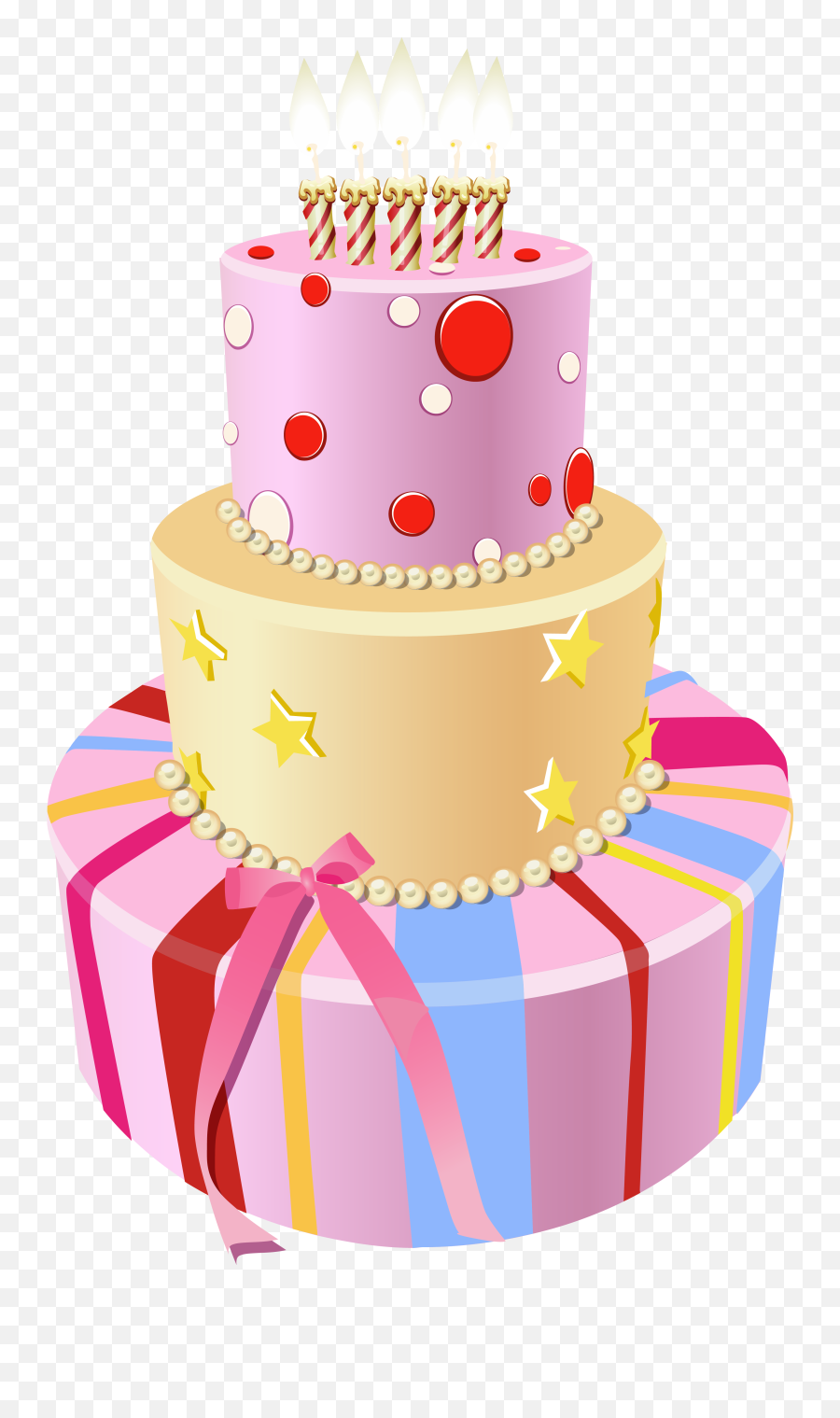 Birthday Cake Png Clipart Image - Transparent Png Birthday Cakes,Birthday Cake Clipart Transparent Background