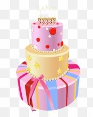 Birthday Cake Png Clipart Image - Transparent Cakes