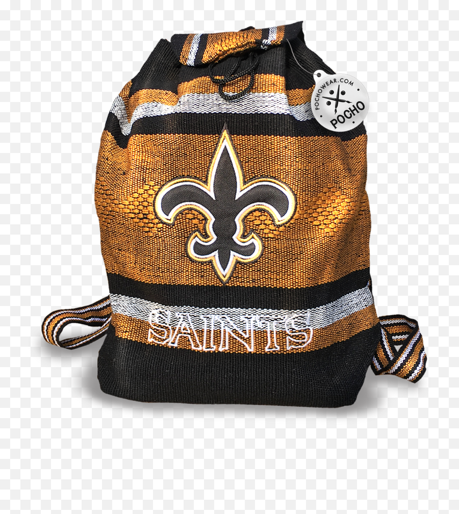 New Orleans Saints Backpack - Reusable Goodie Bag Gunny Sack Png,New Orleans Saints Logo Png