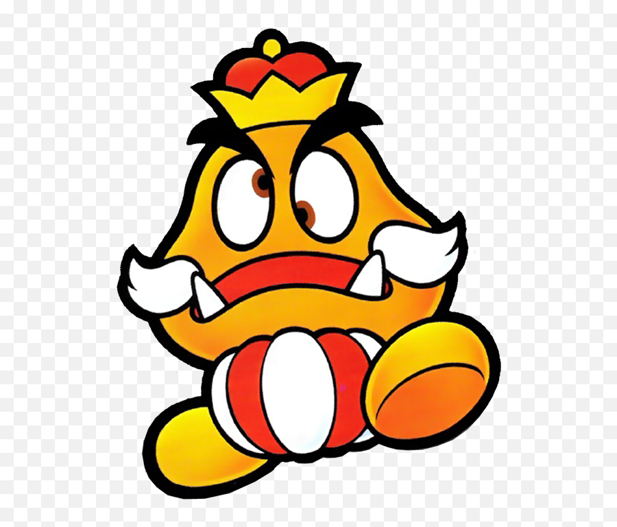 Goomboss - Super Mario Wiki The Mario Encyclopedia Goomba King Paper Mario Png,Goomba Png