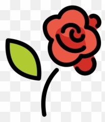 Rose - Rosa Emoticon Png,Rose Emoji Png
