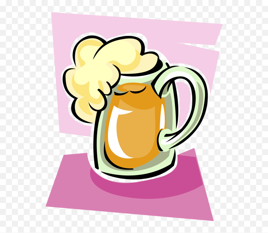 Vector Illustration Of Frothy Mug - Clip Art Png,Beer Vector Png