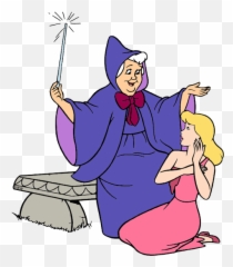 Download Fairy Godmother In The Garden - Cartoon Png,Fairy Godmother Png