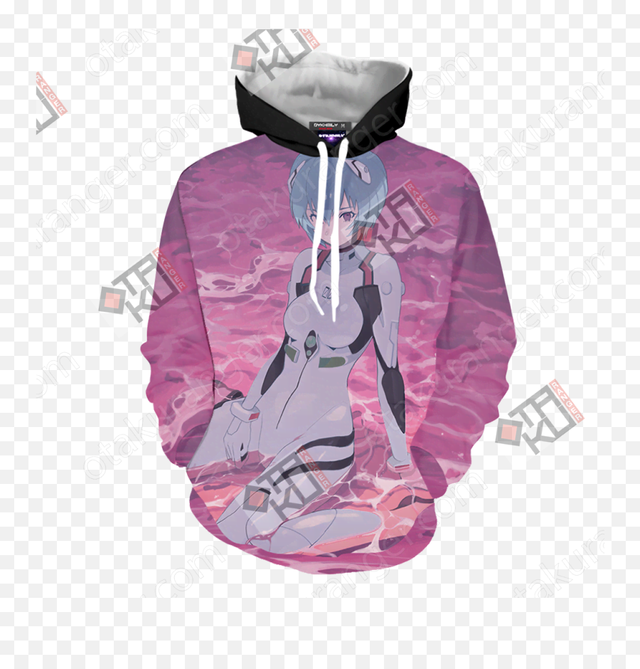 Shin Seiki Evangelion Ayanami Rei 3d Hoodie - Otakuranger Hoodie Png,Rei Ayanami Png